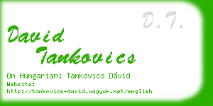 david tankovics business card